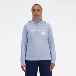 Bluza damska New Balance WT03810LAY – fioletowa. Fioletowe bluzy damskie New Balance, s, bez wzorów, z bawełny, klasyczne, bez ramiączek, bez kaptura. Za 129.99 zł.