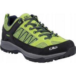 Buty trekkingowe dla mężczyzn CMP Sun Hiking. Zielone buty zimowe męskie CMP, bez wzorów, bez obcasa, bez zapięcia. W wyprzedaży za 279.99 zł.