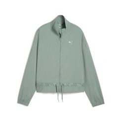 Damska kurtka LACE PUMA Green Moon. Zielone kurtki sportowe damskie Puma, na wiosnę, xs, bez wzorów, z tkaniny, bez ramiączek, bez kaptura, trekkingowe. Za 208.05 zł.