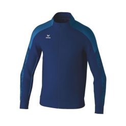 Kurtka z dresu Erima Evo Star. Niebieskie kurtki męskie Erima, bez wzorów, z dresówki, retro, bez kaptura. Za 205.50 zł.