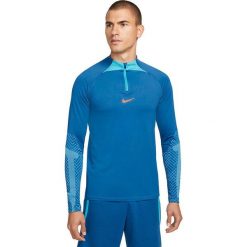 Bluza treningowa męska Nike Dri-FIT Strike Drill Top. Niebieskie bluzy męskie Nike, m, bez wzorów, bez ramiączek, bez kaptura. Za 194.59 zł.