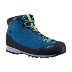 Buty trekkingowe wysokie męskie Alpinus Geres Mid HDTX M. Niebieskie trekkingi męskie Alpinus, bez zapięcia. Za 499.00 zł.