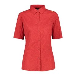 Koszula damska CMP. Czerwone koszule damskie CMP, bez wzorów, sportowe, bez kołnierzyka, bez ramiączek. Za 246.70 zł.