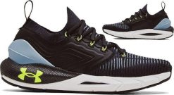 Under Armour Buty męskie HOVR Phantom 2 INKNT Black / Mississippi / High-Vis Yellow r. 44,5 (3024154-005). Czarne buty sportowe męskie Under Armour, bez wzorów, bez zapięcia. Za 533.61 zł.