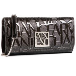 Torebka Armani Exchange. Czarne torebki do ręki damskie Armani Exchange, bez wzorów, bez dodatków. Za 339.99 zł.