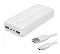 Powerbank Reinston Powerbank Reinston EPB028 20000 mAh USB-A / USB-C / microUSB Biały. Białe powerbanki Reinston. Za 197.98 zł.