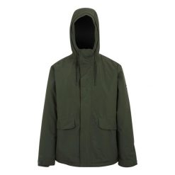 Męska Wodoodporna Kurtka Ocieplana Sterlings. Zielone kurtki męskie Regatta, l, bez wzorów, z materiału, z kapturem. Za 248.99 zł.