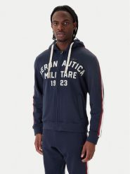 Aeronautica Militare Bluza 261FE2070UF00677 Granatowy Comfort Fit. Niebieskie bluzy męskie Aeronautica Militare, m, bez wzorów, z bawełny, bez ramiączek, bez kaptura. Za 799.99 zł.