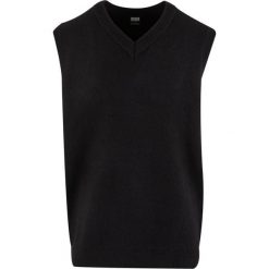 Sweter bez rękawów Urban Classics. Czarne swetry męskie Urban Classics, m, bez wzorów, bez kołnierzyka, bez ramiączek. Za 214.00 zł.
