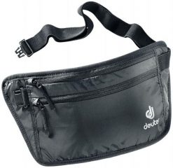 DEUTER Saszetka SECURITY MONEY BELT II-Czarny. Czarne saszetki i nerki męskie Deuter, z materiału. Za 88.00 zł.