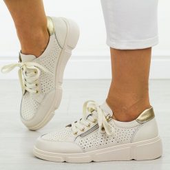 Beżowe skórzane półbuty damskie Filippo Dp6702/25. Brązowe półbuty damskie Filippo, na jesień, w ażurowe wzory, z jeansu, biznesowe, bez obcasa, na płaskiej podeszwie, bez zapięcia. Za 219.00 zł.