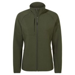 Kurtka Damska Expert Basecamp Soft Shell. Zielone kurtki sportowe damskie Craghoppers, bez wzorów, z softshellu, bez ramiączek, bez kaptura, trekkingowe. Za 254.99 zł.