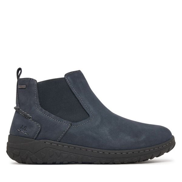 Botki Josef Seibel. Niebieskie botki damskie Josef Seibel, bez wzorów, bez obcasa, na płaskiej podeszwie, bez zapięcia. Za 509.99 zł.