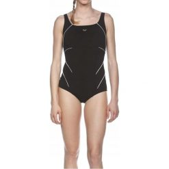 Strój kąpielowy jednoczęściowy damski na basen Arena Jewel. Czarne stroje kąpielowe damskie ARENA, xl, bez wzorów. Za 99.99 zł.