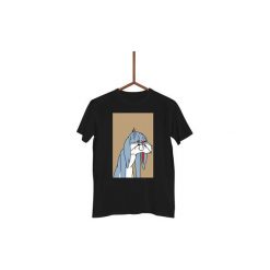 Koszulka Smutny Królik Bugs Męska. Białe t-shirty męskie Failfake, m, bez wzorów, bez kołnierzyka, bez ramiączek. Za 130.00 zł.