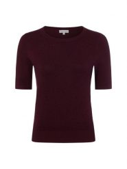 Marie Lund sweter z krótkim rękawem Kobiety wiskoza czerwony, XXL. Czerwone swetry nierozpinane damskie Marie Lund, xxl, bez wzorów, z dzianiny, bez kołnierzyka, bez ramiączek. Za 149.95 zł.