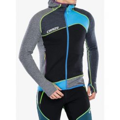 Bluza z kapturem męska Crazy Pull Resolution. Szare bluzy męskie CRAZY, na zimę, m, bez wzorów, z kapturem, narciarskie. Za 786.99 zł.