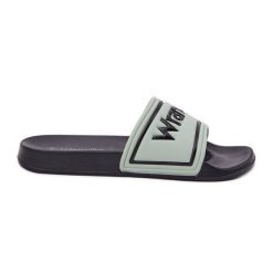 Klapki Męskie WRANGLER Averell Slider Men Low 20251042.52D Jasnozielone. Zielone klapki męskie bez wzorów, bez zapięcia. Za 139.01 zł.