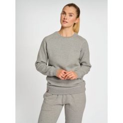 Bluza damska Hummel red Heavy. Szare bluzy damskie Hummel, na wiosnę, s, bez wzorów, z bawełny, klasyczne, bez ramiączek, bez kaptura. Za 188.95 zł.
