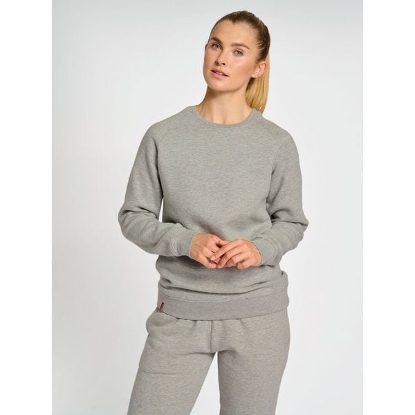 Bluza damska Hummel red Heavy. Szare bluzy damskie Hummel, s, bez wzorów, z bawełny, klasyczne, bez ramiączek, bez kaptura. Za 172.50 zł.