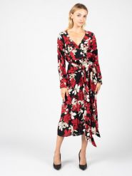 Pinko Sukienka "Utilizzare" | 1N13FA -A010 | Utilizzare | Kobieta | Czarny, Biały, Czerwony. Białe sukienki damskie Pinko, bez wzorów, z wiskozy, bez kołnierzyka, bez ramiączek, midi, kopertowe. W wyprzedaży za 419.00 zł.