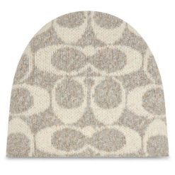 Czapka Coach. Brązowe czapki damskie Coach, na zimę, bez wzorów. Za 259.99 zł.