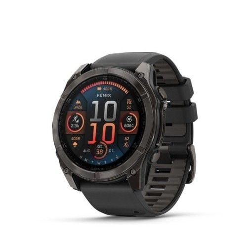 Zegarek Garmin Fenix 8 51mm Czarny. Czarne zegarki sportowe Garmin, bez wzorów. Za 5,793.99 zł.