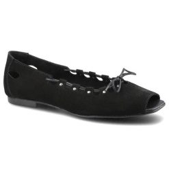 Czarne Baleriny Lemar Damskie Wygodne Modne Obuwie. Czarne balerinki damskie Lemar, na lato, bez wzorów, eleganckie, z otwartym noskiem, bez obcasa, bez zapięcia. Za 169.00 zł.