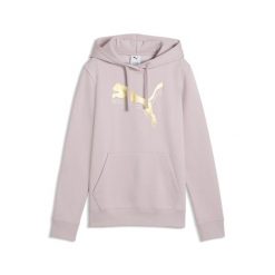 Damska bluza z kapturem ESS METALLIC PUMA. Czerwone bluzy damskie Puma, na jesień, s, bez wzorów, z bawełny, klasyczne, bez ramiączek, z kapturem. Za 249.00 zł.