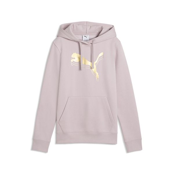 Damska bluza z kapturem ESS METALLIC PUMA. Czerwone bluzy damskie Puma, s, bez wzorów, z bawełny, klasyczne, bez ramiączek, z kapturem. Za 249.00 zł.