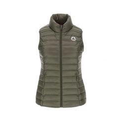 Damska kurtka bez rękawów JOTT Seda. Zielone kurtki sportowe damskie Jott, bez wzorów, z puchu, bez ramiączek, bez kaptura, narciarskie. Za 443.99 zł.