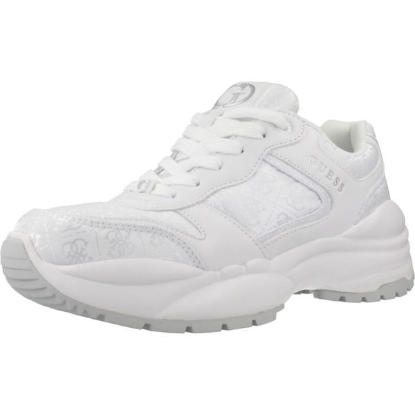 Buty GUESS FLFSAM FAL12 Biały. Białe obuwie trekkingowe damskie Guess, z syntetyku, bez zapięcia. Za 456.99 zł.