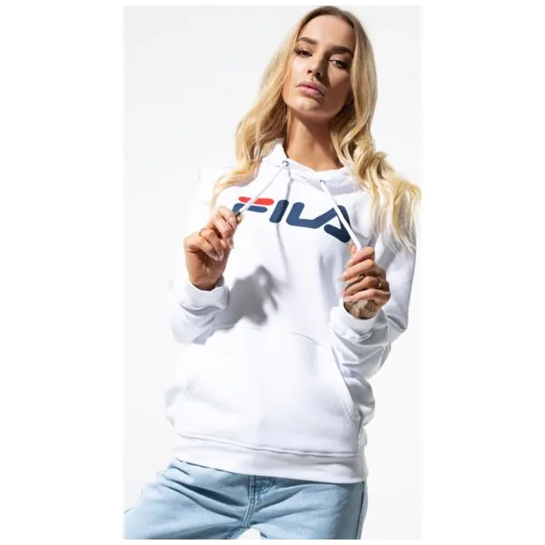 Fila Bluza Pure Hoody , biały, rozmiar M. Białe bluzy damskie Fila, m, bez wzorów, z materiału, klasyczne, bez ramiączek, bez kaptura. Za 279.99 zł.