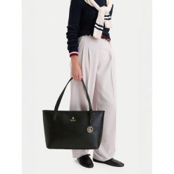 Torebka Beverly Hills Polo Club. Czarne shopperki damskie Beverly Hills Polo Club, bez wzorów, bez dodatków. Za 219.99 zł.