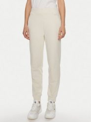 Calvin Klein Spodnie dresowe Micro Logo K20K206632 Écru Regular Fit. Spodnie dresowe damskie Calvin Klein, bez wzorów, z bawełny. Za 309.99 zł.