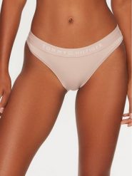 Tommy Hilfiger Figi klasyczne UW0UW05509 Beżowy. Brązowe majtki damskie Tommy Hilfiger, z syntetyku. Za 69.99 zł.