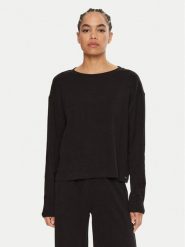 Guess Koszulka piżamowa Elsa O4BP01 KCHZ2 Czarny Relaxed Fit. Czarne koszule nocne damskie Guess, z aplikacjami, z bawełny, bez ramiączek. Za 109.99 zł.