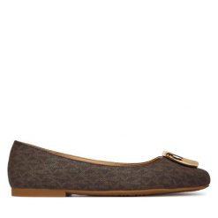 Baleriny MICHAEL Michael Kors. Brązowe balerinki damskie MICHAEL Michael Kors, bez wzorów, bez obcasa, bez zapięcia. Za 659.99 zł.