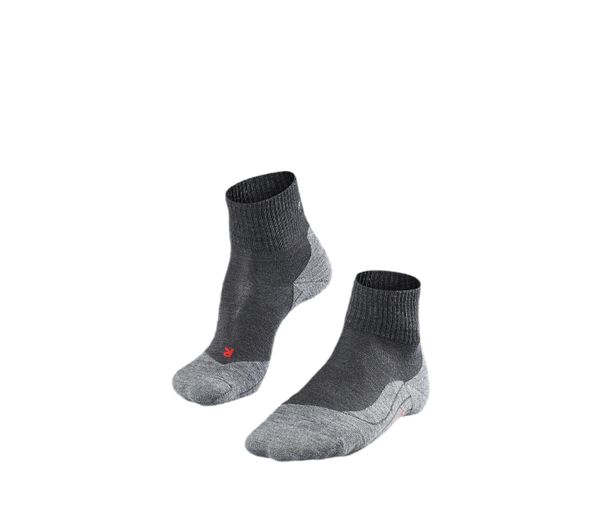 Skarpetki Falke TK5 Short. Szare skarpetki damskie Falke, bez wzorów, z materiału. Za 151.00 zł.