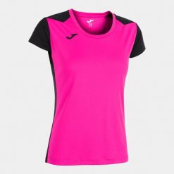 Koszulka do biegania damska Joma Record II. Czarne bluzki damskie Joma, l, bez wzorów, sportowe, bez kołnierzyka, bez ramiączek. Za 157.99 zł.