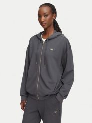 EA7 Emporio Armani Bluza 7W000192 AF24375 U8117 Szary ciemny Relaxed Fit. Szare bluzy damskie EA7 Emporio Armani, l, bez wzorów, z syntetyku, bez ramiączek, bez kaptura. Za 729.99 zł.