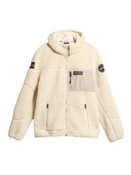 Napapijri Polar Yupik NP0A4GNS Beżowy Regular Fit. Brązowe bluzy sportowe męskie Napapijri, m, bez wzorów, z polaru, bez kaptura. Za 749.99 zł.
