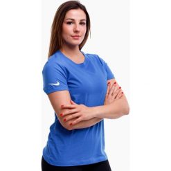Koszulka treningowa damska Nike Park 20. Niebieskie bluzki damskie Nike, s, bez wzorów, sportowe, bez kołnierzyka, bez ramiączek. Za 70.99 zł.