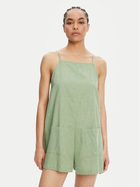 Roxy Kombinezon Lavender Haze ERJWO03014 Zielony Regular Fit. Zielone sukienki damskie Roxy, m, bez wzorów, z bawełny, bez kołnierzyka, bez ramiączek. Za 149.99 zł.