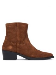 Vagabond Shoemakers Botki Kelsey 5810-140-89 Brązowy. Brązowe botki damskie Vagabond Shoemakers, bez wzorów, ze skóry, bez obcasa, na słupku, bez zapięcia. Za 694.99 zł.