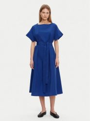 Weekend Max Mara Sukienka codzienna Finish 2515221032 Niebieski Regular Fit. Niebieskie sukienki damskie Weekend Max Mara, na co dzień, bez wzorów, z syntetyku, bez kołnierzyka, bez ramiączek, proste. Za 849.99 zł.