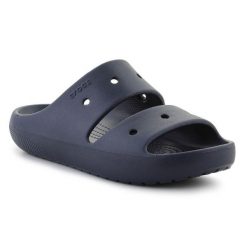 Klapki Crocs Classic Sandal V2 209403-410 niebieskie. Niebieskie klapki męskie bez wzorów, bez zapięcia. Za 255.44 zł.