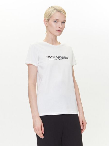 Emporio Armani Underwear T-Shirt EW000408 AF10881 U1131 Biały Regular Fit. Białe t-shirty damskie Emporio Armani Underwear, l, bez wzorów, z bawełny, bez kołnierzyka, bez ramiączek. Za 119.99 zł.