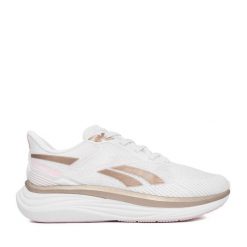 Sneakersy Reebok. Białe obuwie sportowe damskie Reebok, bez wzorów, bez zapięcia, do biegania. Za 249.99 zł.