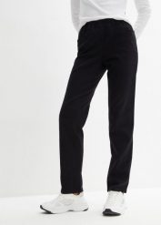 Dżinsy Straight (2 pary), mid waist, długie. Niebieskie jeansy damskie bonprix, bez wzorów, długie. Za 179.99 zł.
